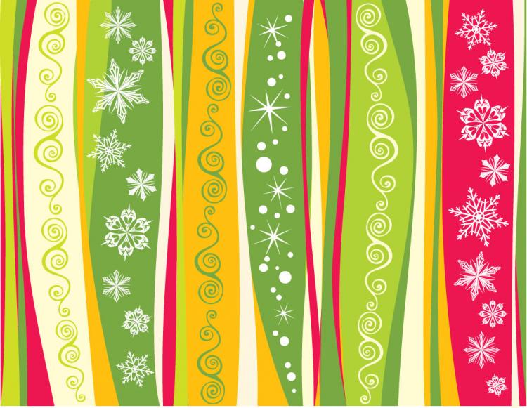 free vector Snowflake Christmas Background Vector Material